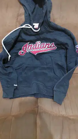 Sweater hoodie jaket softball baseball kasti indians