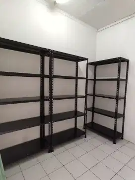 rak besi warna hitam kuat dan kokoh bandung