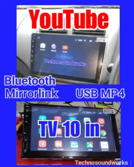 Tv sistem android skeleton 10 inch + unit harga grosir