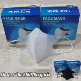 Gratis Antar - Masker Duckbill FACEMASK / STARK Earloop Isi 50 pcs