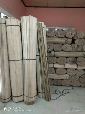 Tirai Krei Bambu Sawet Untuk Penutup Panas dan Hujan