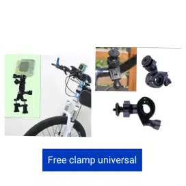 Holder camera go pro for stang motor , sepeda 3 way adjustable