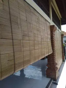 Tirai bambu tebal bali