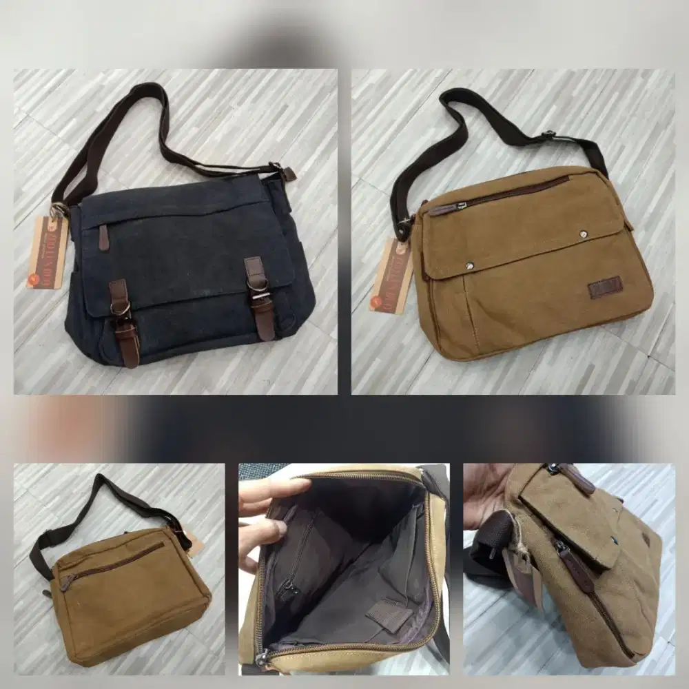 Tas Selempang Zuo Lun Duo Messenger Bag Canvas