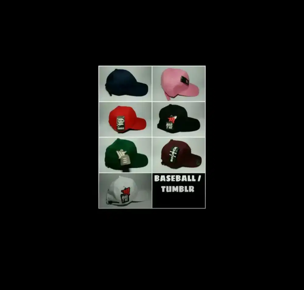 Topi Baseball POLOS murah