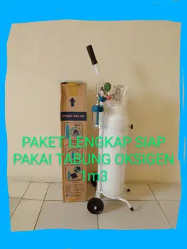 TABUNG OXYGEN FULL SET 1M3 SIAP PAKAI