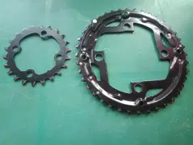 Set Gear/crank 40T dan 22T BCD 104.pelengkap singgle crank.