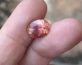 Dijual Natural tourmaline padparacha color 3.95 crt