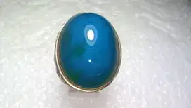 Cincin Perak Natural Bacan Doko Dim. 27x21x9 Mewah