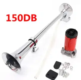 Klakson Trompet Mobil+ Tabung Angin 12V 150 db