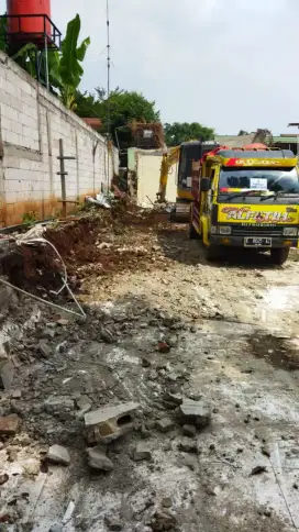 Beton lan clearing cut and fill aspal Jalan paving hotmix turap