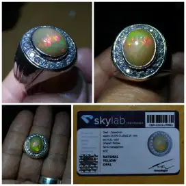 Kalimaya Honey Comb Ring Perak