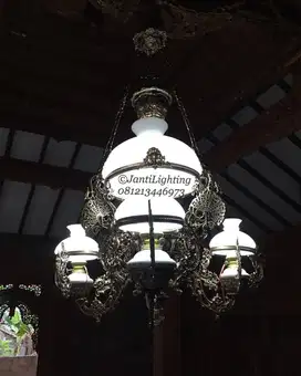 lampu gantung cabang klasik antik