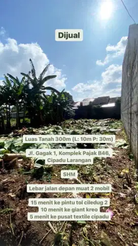 Dijual Tanah 300M2