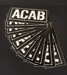 Stiker A.C.A.B  Black