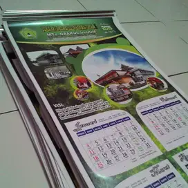 Buat Kalender Dinding Satuan ( Cetak Digital - Mesin Laser ) di Malang