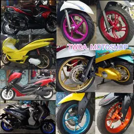 Jasa repaint velg body aerox nmax xmax vario beat pcx gsx cbr vespa