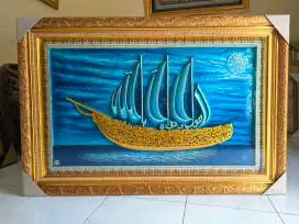 Kaligrafi fiberglass ayat kursi perahu