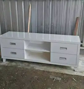 Meja tv white gloss HPL