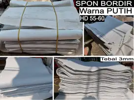Spon BORDIR PUTIH Tebal 3mm - renyah & mudah sobek