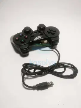 Gamepad Single HITAM Game Pad Joystick PC USB K-One Untuk Komputer