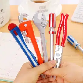 Mainan Anak SD pena bolpoint bolpen model alat pertukangan viral