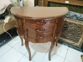 Meja 1/2 O jati jepara