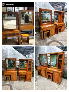 Meja rias minimalis jati