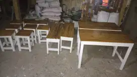 Meja kursi warkop jati