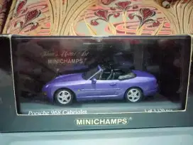1/43 Diecast Minichamps Porsche 968 Cabriolet 1994 Purple Metalic