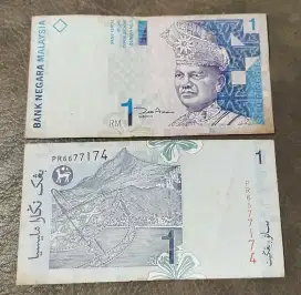 DIJUAL uang kertas Jadul 1 Ringgit Malaysia