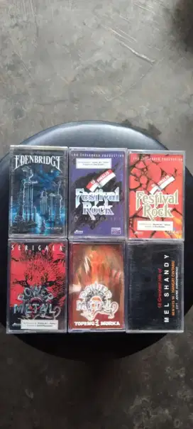 Kaset pita rock metal NOS