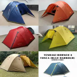 Tenda borneo 4 Original terbaru tenda camping 4 5 orang dewasa