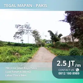 Tanah Area Pakis Tegal Mapan 700m ke Jalan Raya Pakis