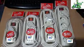 STOP KONTAK KABEL 5 METER 4 LUBANG