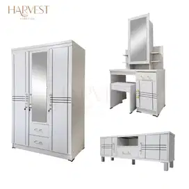 lemari set Lemari Pakaian 3 Pintu, Meja Rias,Buffet