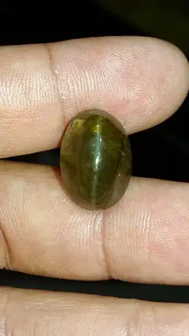 cat eye chrysoberyl 16.crat tranparan jumbo natural