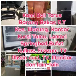 Jualkan Segala isi Perabotan Bekas Rumah Tangganya Kami siap ambil