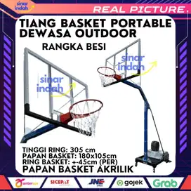 Tiang Ring Basket Dewasa Portable Portabel 3xcellent Standar FIBA/NBA