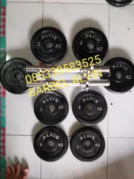 Barbel dumbell kettlebell alat fitnes free ongkir