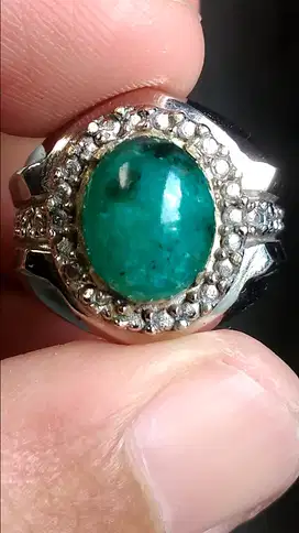 Bacan Doko Kristal tembus plong ring monel