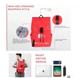 Tas Punggung JD ID Merah Ori