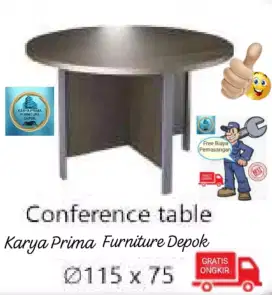Meja Meeting Rapat Bulat kuat awet baru 1.350.000 free ongkir pasang