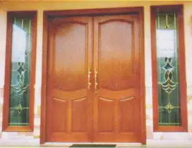 Set Pintu Jendela Kupu Tarung Kayu Jati