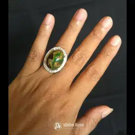 batu cincin akik katilayu hijau