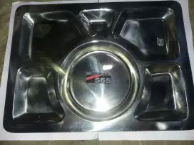 Nampan stainless 555 6 kotak ok2