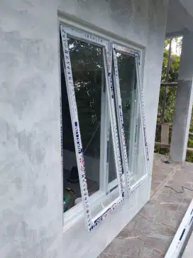 Kusen pintu jendela aluminium kaca bukaan geser lipat