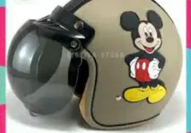 helm bogo Mickey super bagus halus gambar timbul