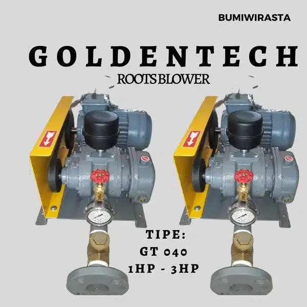 Root Blower GoldenTech 1,5 Inchi - Taiwan - Untuk Bak Aerasi STP IPAL