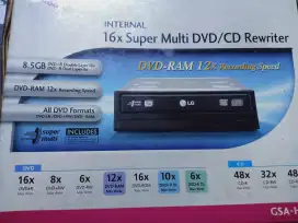 DVD/CD Rewriter. DVD - RAM 12 x Recording Speed. Masih baru